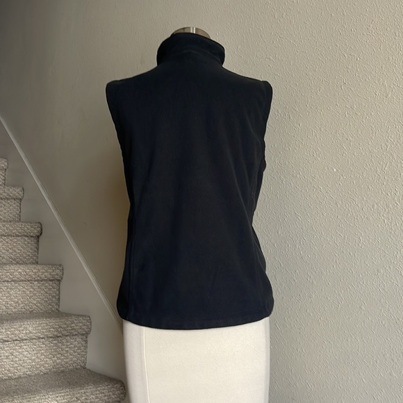 The North Face Sz S Windwall  Full Zip Black Fleece Vest - Picture 4 of 12